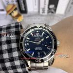Perfect Replica Omega Seamaster 600M 43MM Automatic Watch - Black Dial Black Bezel 316 Steel Oyster Band